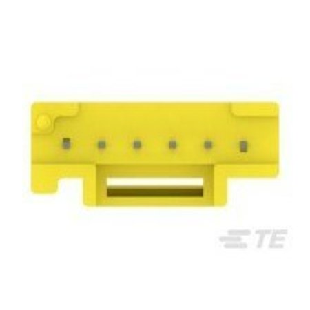 Te Connectivity Pcb Connector, 6 Contact(S), 1 Row(S), Male, Straight, Solder Terminal, Yellow Insulator 6-1971798-4